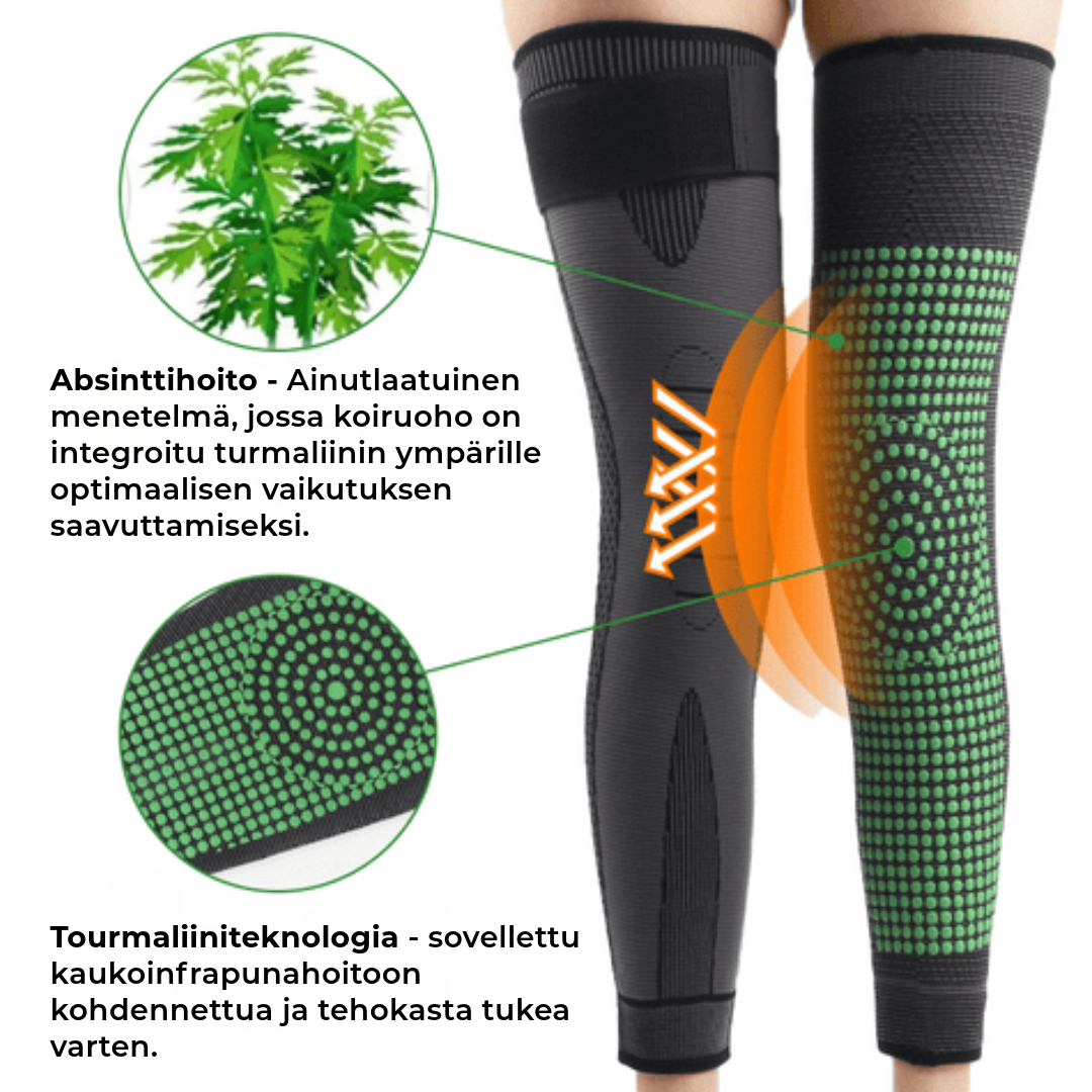 Ammattimainen itsestään lämpenevä polvituki