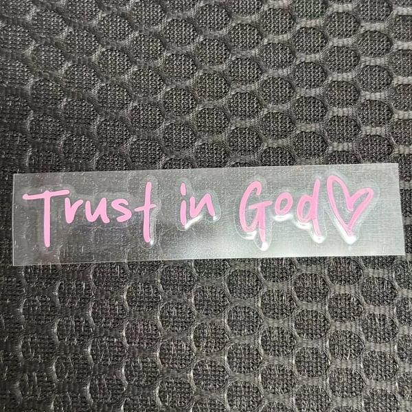 Trust in God Taka peilin tarra