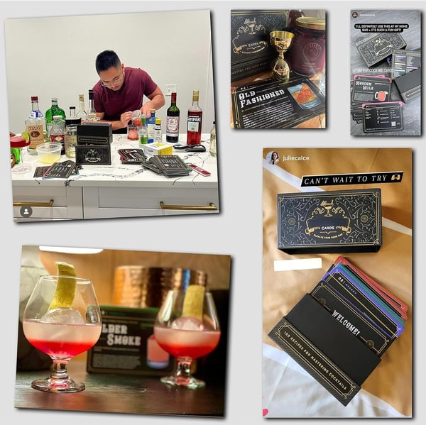 Cocktailkortit | 100 Englanninkielistä Reseptiä