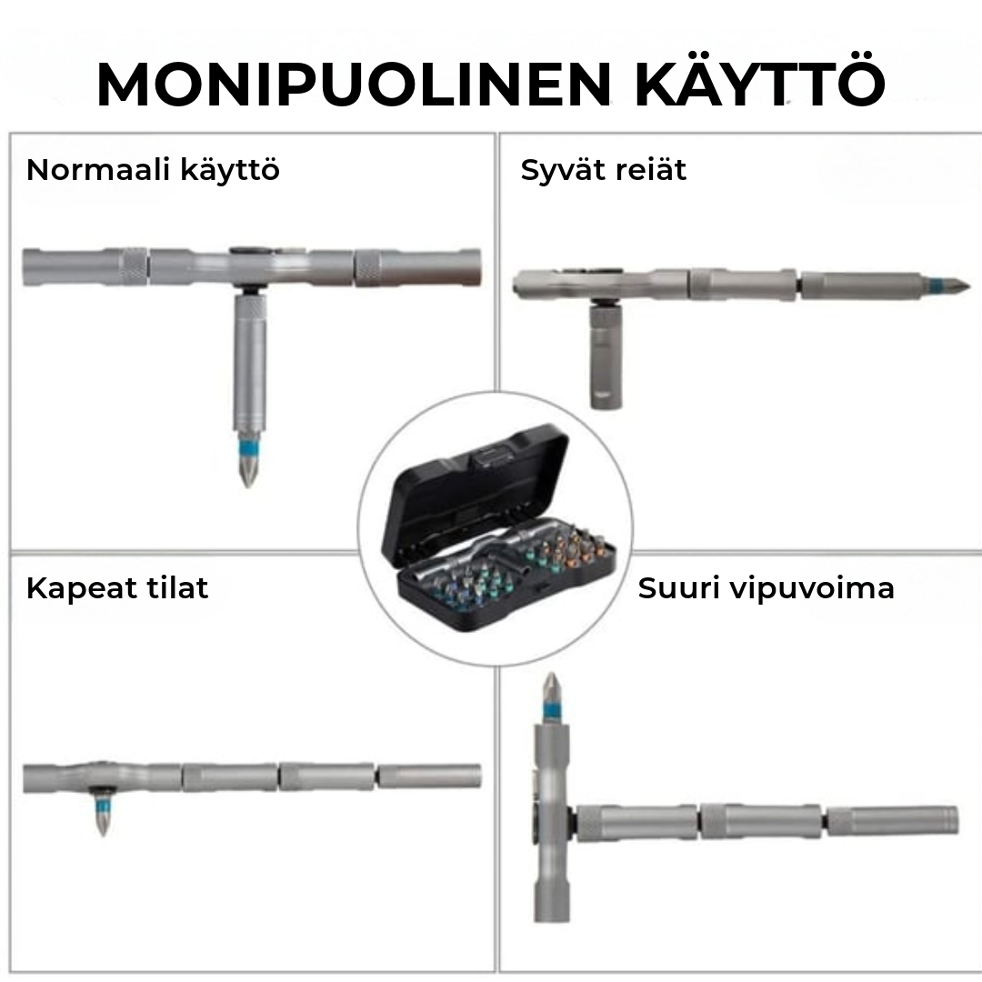 Ammattimainen 24-in-1 Magneettinen Ruuvimeisselisarja
