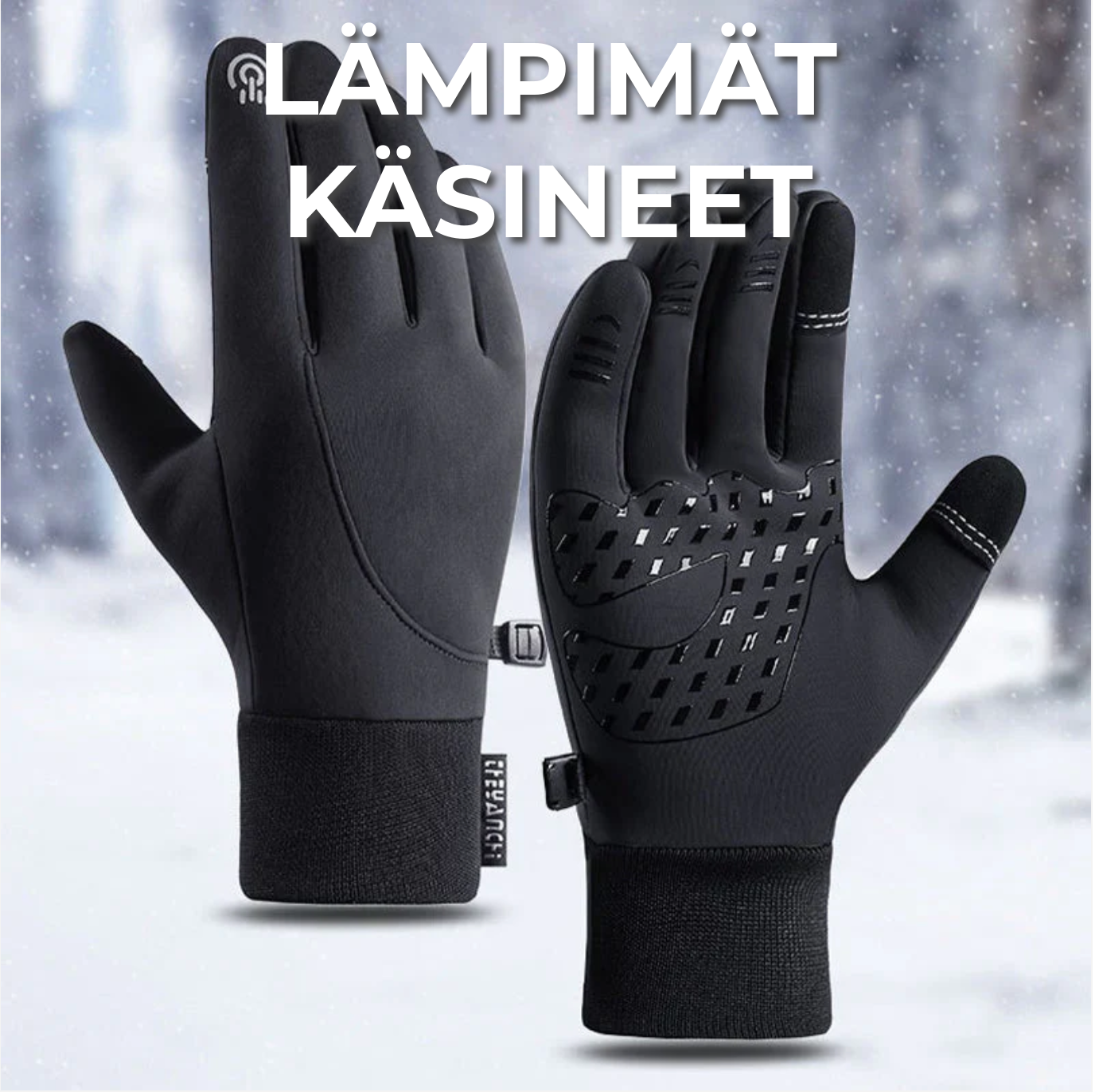 Lämpimät käsineet | Älypuhelinyhteensopivat