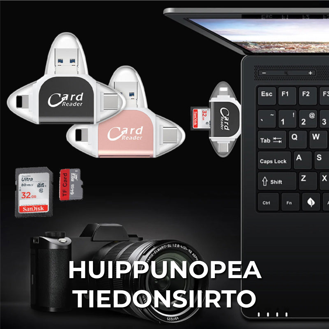 4-in-1 SD-kortinlukija