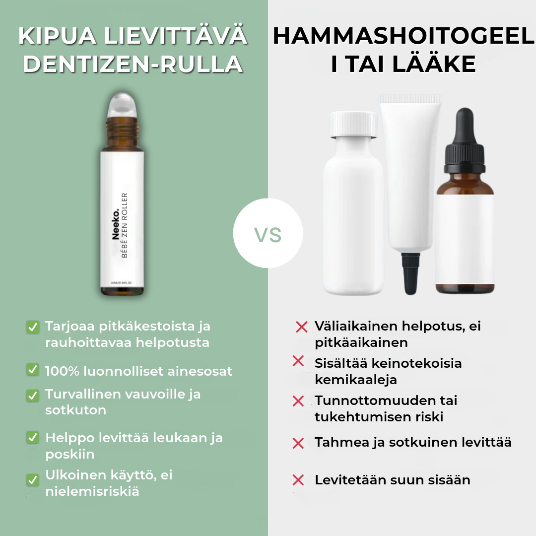 Kipua lievittävä Dentizen-rulla