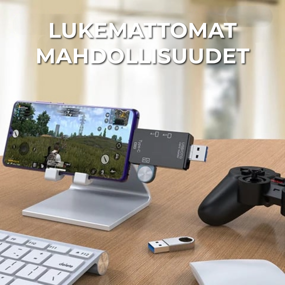 6-in-1 Monitoimikortinlukija