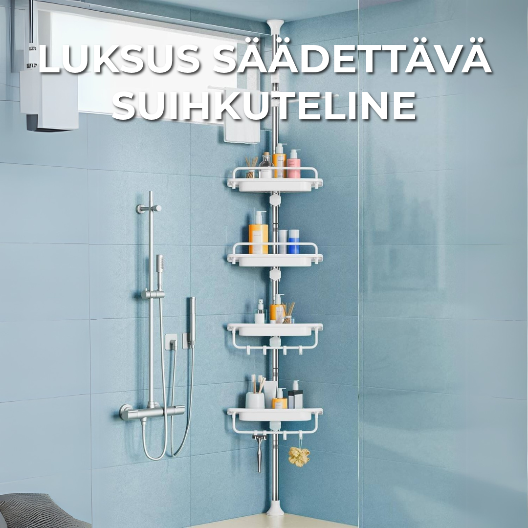Luksus säädettävä suihkuteline
