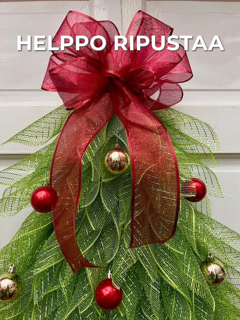 Käsintehty joulukuusikranssi