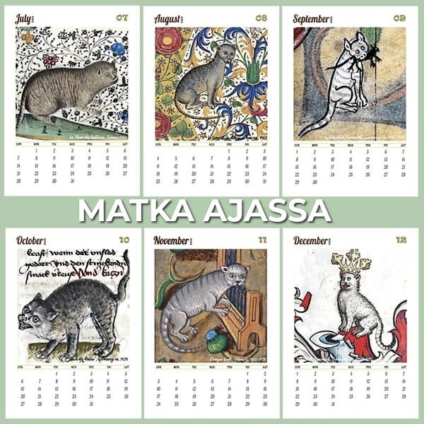 Keskiaikainen Kissakalenteri 2025