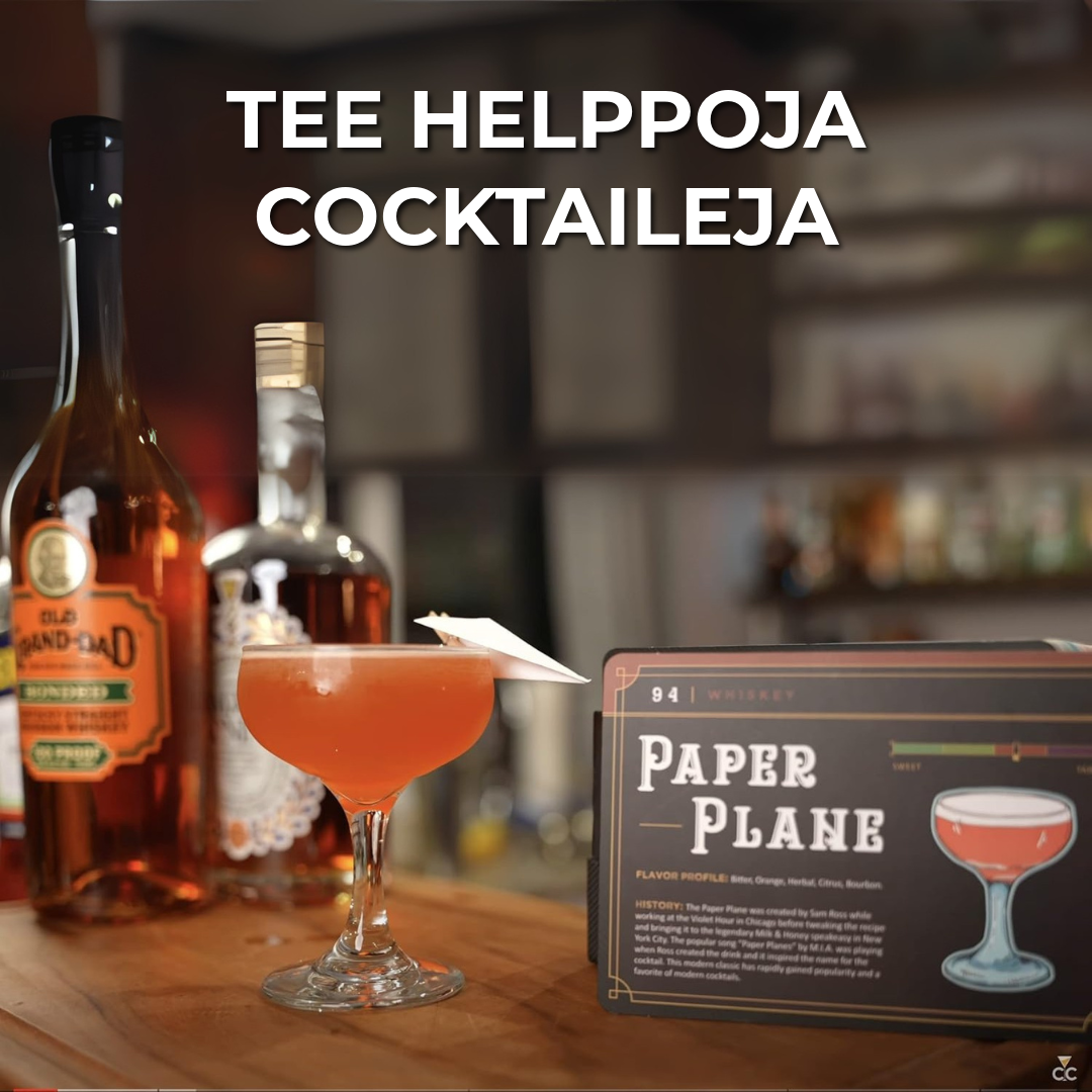 Cocktailkortit | 100 Englanninkielistä Reseptiä