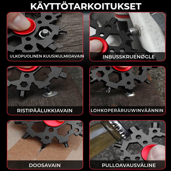 Snowflake™ 23-in-1 monitoimityökalu