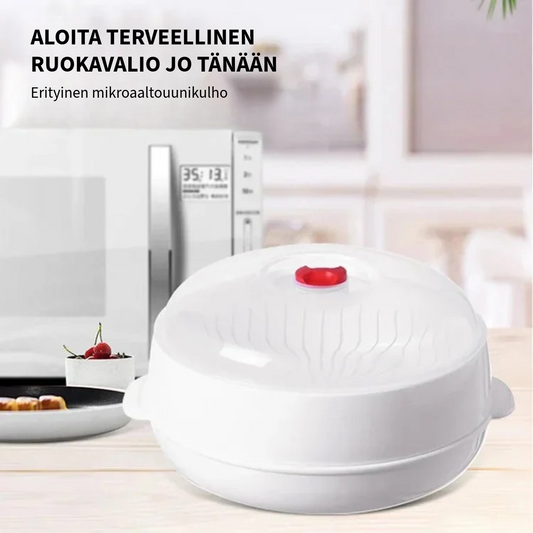 Lämpöeristetty mikroaaltouunihöyrystin