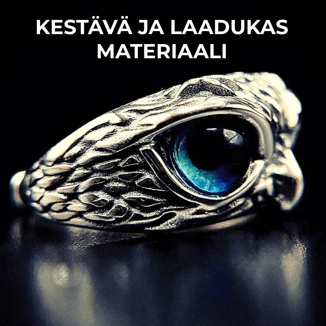 Tyylikäs kotkasormus