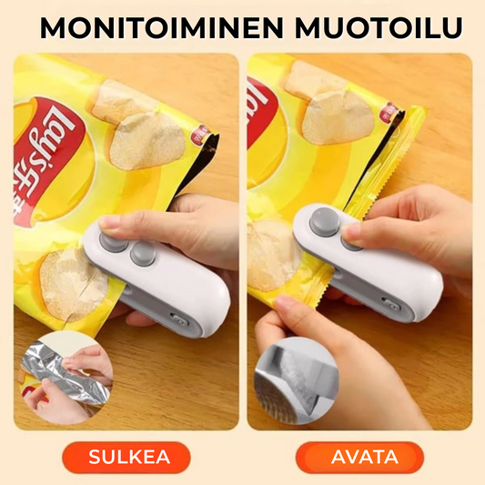 2-in-1 Mini Pakkauksensulkija