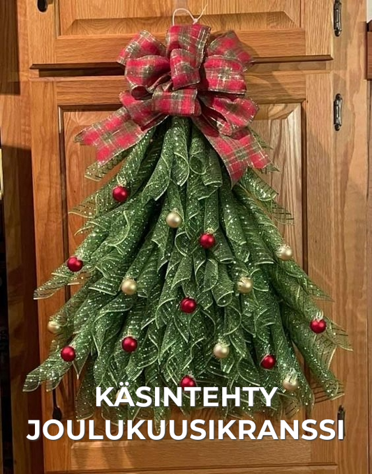 Käsintehty joulukuusikranssi