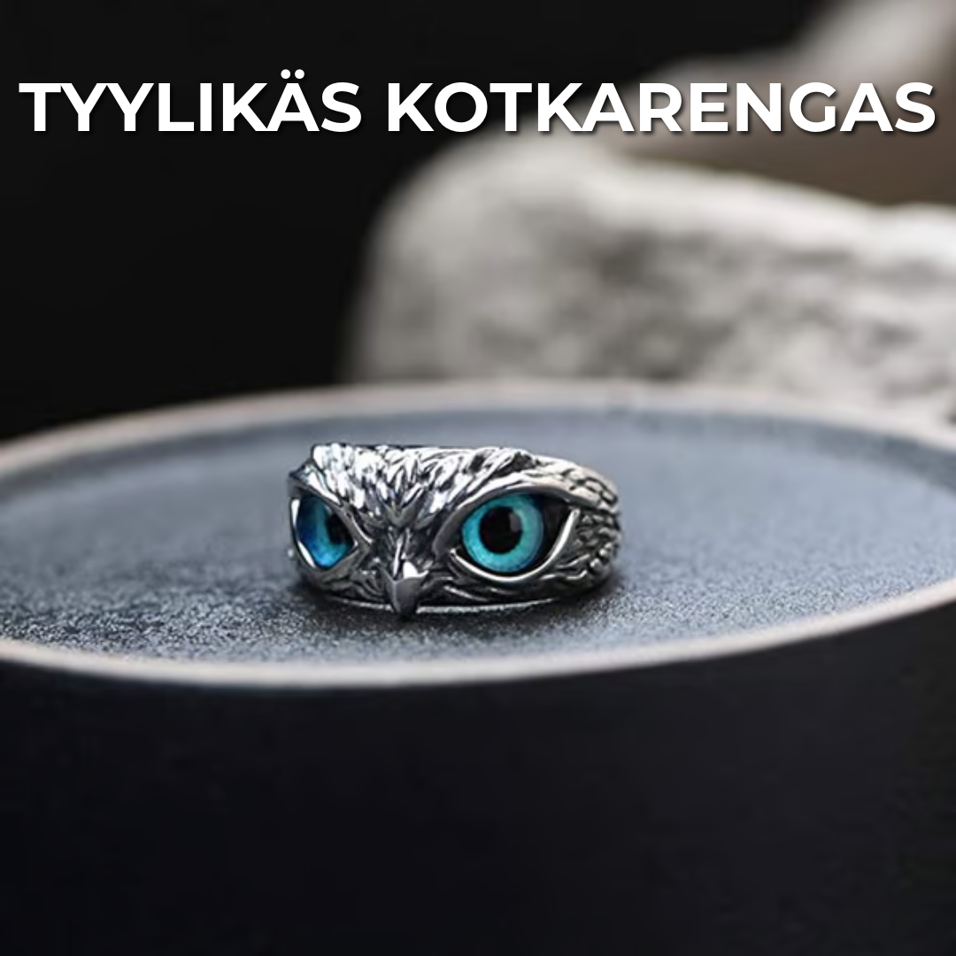 Tyylikäs kotkasormus