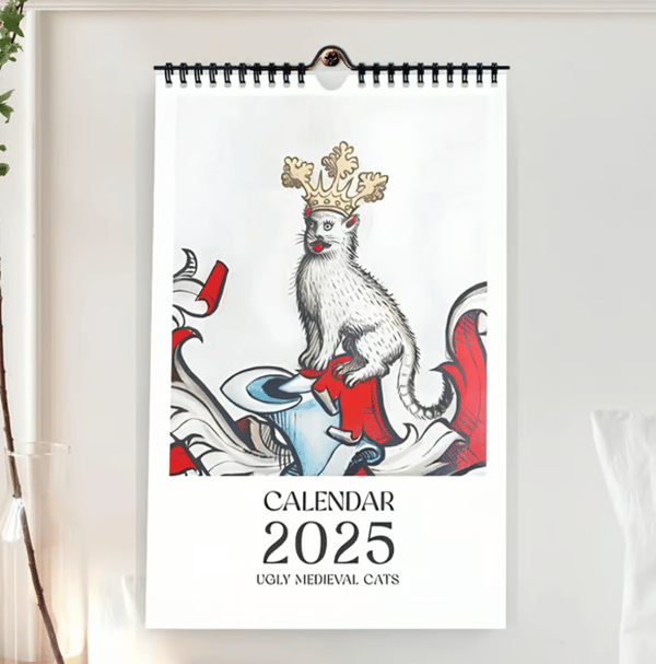 Keskiaikainen Kissakalenteri 2025